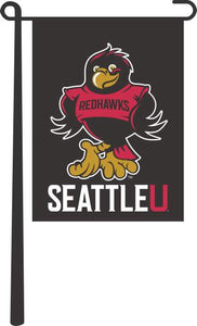 Seattle University - Rudy The Redhawk Garden Flag