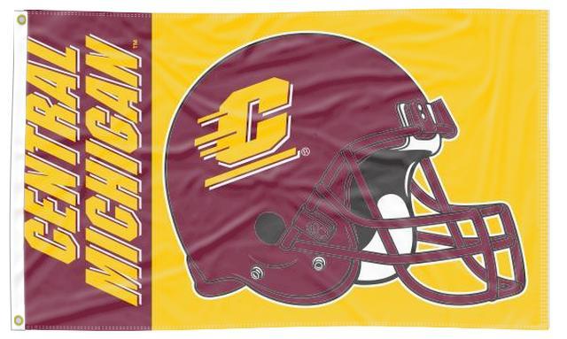 Central Michigan University - Chippewas Football 3x5 Flag