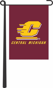Central Michigan University - Chippewas Maroon Garden Flag