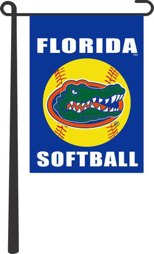 Blue University of Florida Gators Softball 13x18 Garden Flag