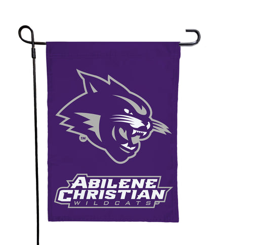 Purple Abilene Christian University Wildcats Garden Flag