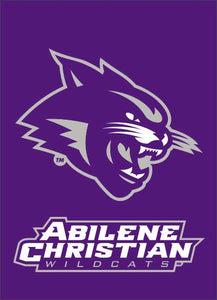 Abilene Christian University - Wildcats Purple House Flag