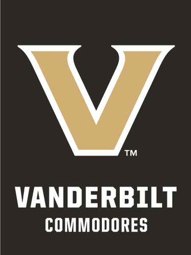 Black Vanderbilt Commodores House Flag