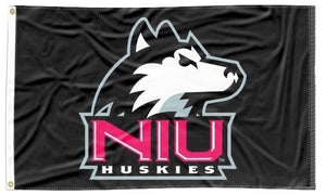 Northern Illinois University - Huskies Black 3x5 Flag