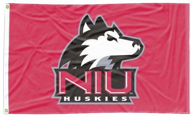 Northern Illinois University - Huskies Red 3x5 Flag