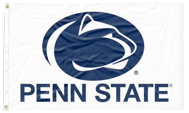 Penn State - Nittany Lions White 3x5 Flag