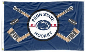 Penn State - Hockey Navy 3x5 Flag