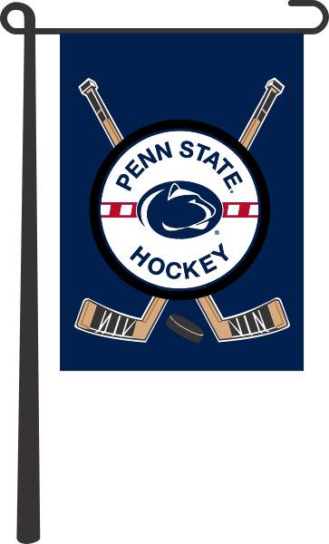 Blue Penn State Hockey Garden Flag