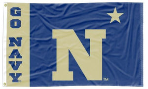Naval Academy - Go Navy 3x5 Flag