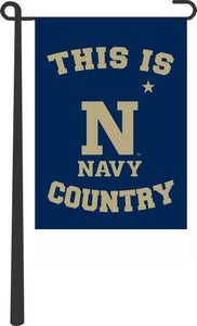 Naval Academy - This Is Navy Country Garden Flag