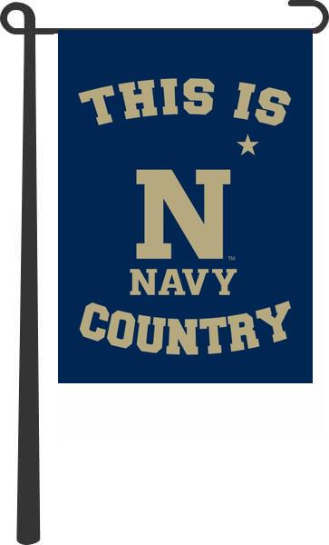 Naval Academy - This Is Navy Country Garden Flag