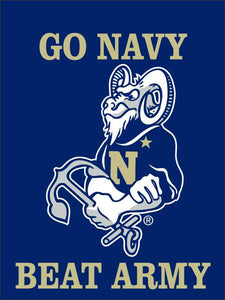 Naval Academy - Go Navy Beat Army House Flag