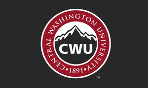 Central Washington University - Mountain Medallion 3x5 Flag