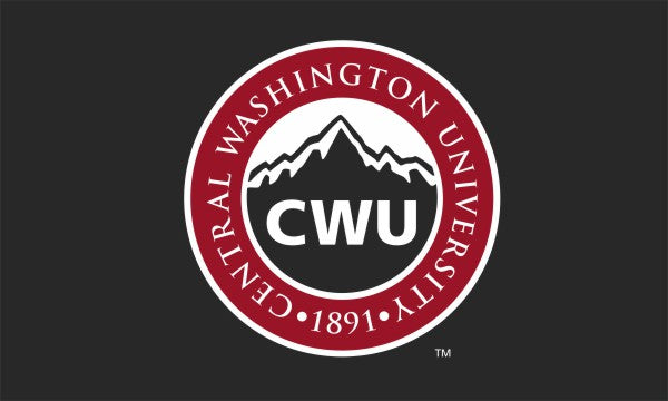 Central Washington University - Mountain Medallion 3x5 Flag