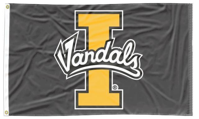 Idaho - Gold I Vandals Black 3x5 Flag