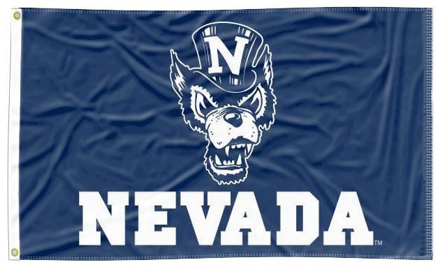 University of Nevada Reno - Wolf Pack Head 3x5 Flag