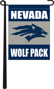 University of Nevada Reno - Wolf Pack Silver & Navy Garden Flag