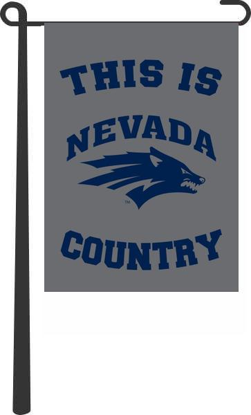 University of Nevada Reno - This Is Nevada Reno Wolf Pack Country Garden Flag