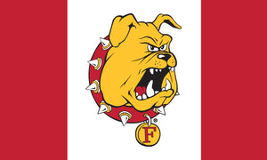 Ferris State University - Bulldogs 3 Panel 3x5 Flag
