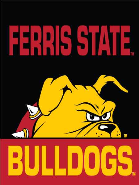 Ferris State University - Bulldogs 2 Panel House Flag