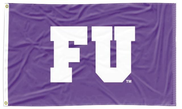 Furman University - FU Purple 3x5 Applique Flag