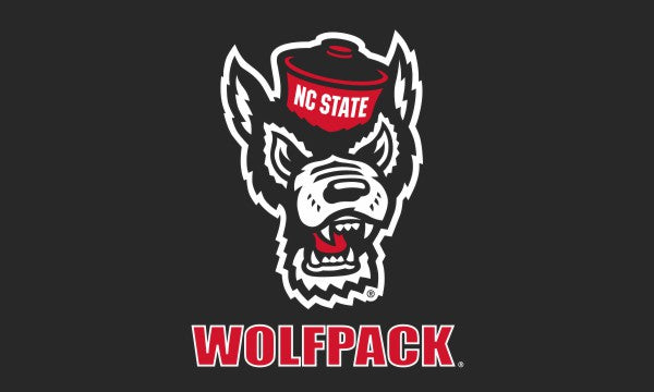 North Carolina State University - Wolfpack Head 3x5 Flag