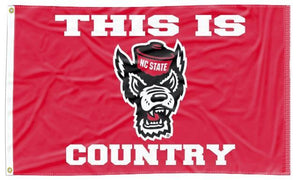 North Carolina State University - This Is Wolfpack Country 3x5 Flag