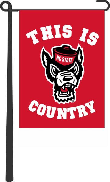 North Carolina State University - This Is Wolfpack Country Red Garden Flag