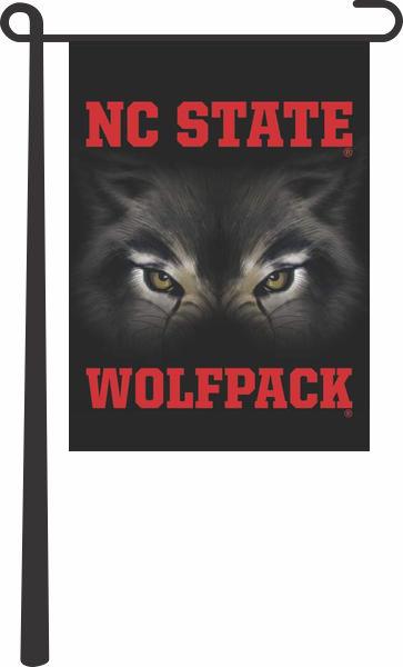 North Carolina State University - Wolfpack Eyes Black Garden Flag