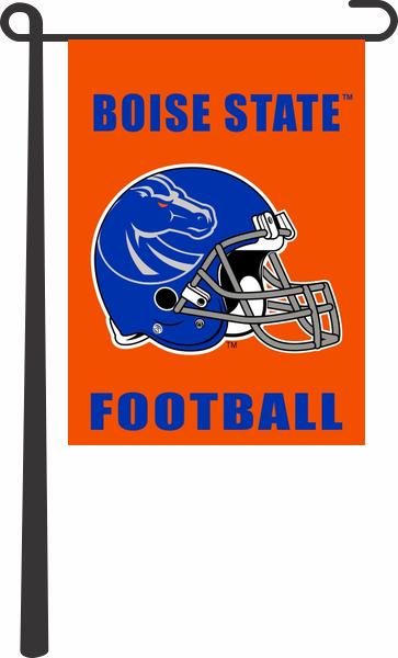 Orange Boise State University Football Garden Flag