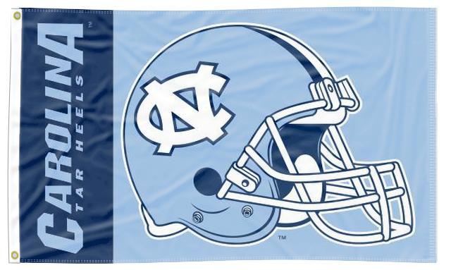 Two Panel 3x5 UNC Football Flag