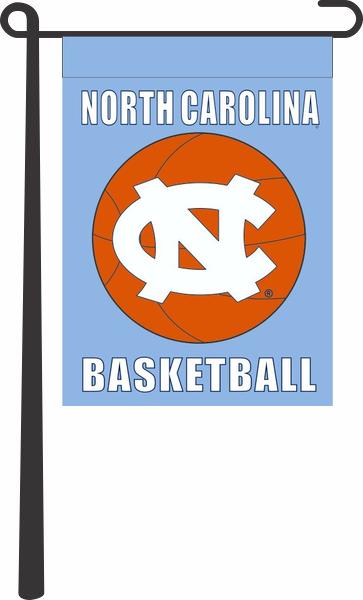 Blue 13x18 University of North Carolina Basketball Garden Flag