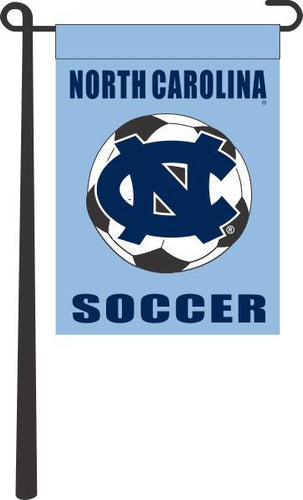 Blue 13x18 University of North Carolina Soccer Garden Flag