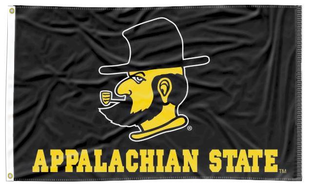 Appalachian State University - Yosef App State Black 3x5 Flag