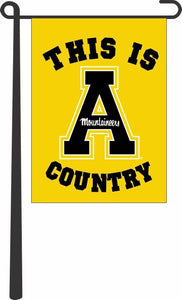 Appalachian State University- This Is Mountaineers Country Garden Flag