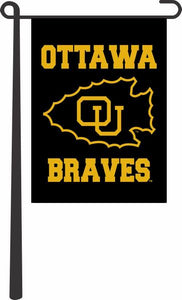 Ottawa University - Braves Garden Flag