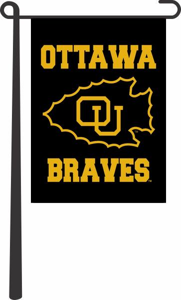 Ottawa University - Braves Garden Flag