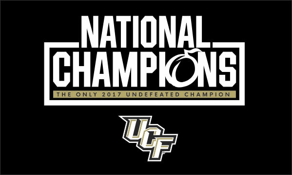 University of Central Florida - 2017 National Champions 3x5 Flag