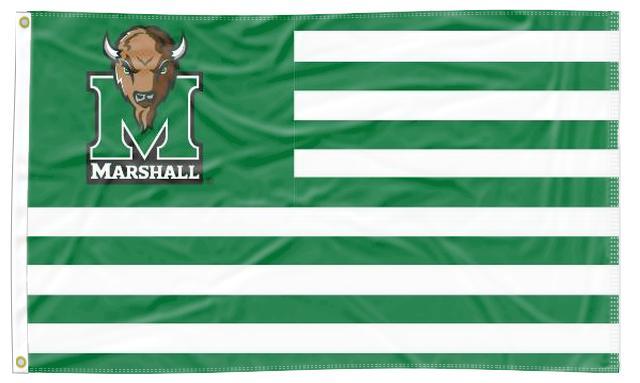 3x5 USA Flag Style Marshall University Flag