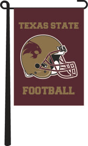 Maroon 13x18 Texas State Football Garden Flag