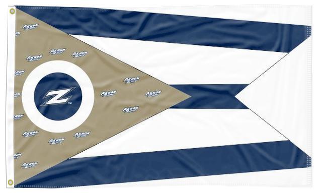 Akron - Flag of Ohio Style 3x5 Flag