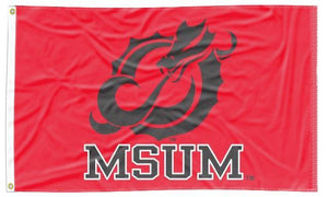 Minnesota State Moorhead - Dragons Red 3x5 Flag