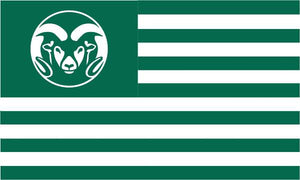 Colorado State University - National 3x5 Flag