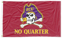 Load image into Gallery viewer, East Carolina University - No Quarter Red 3x5 Flag
