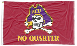 East Carolina University - No Quarter Red 3x5 Flag