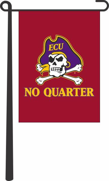 East Carolina University - No Quarter Garden Flag