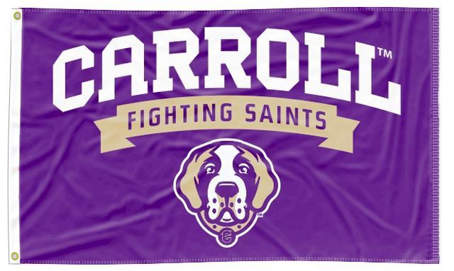 Carroll College - Fighting Saints Purple 3x5 Flag
