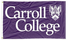 Load image into Gallery viewer, Carroll College - Shield Purple 3x5 Flag
