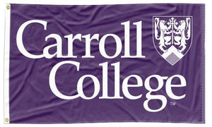 Carroll College - Shield Purple 3x5 Flag