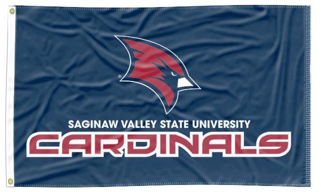 Saginaw Valley State - Cardinals Blue 3x5 Flag
